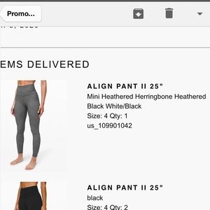 Lululemon Align Pant 25”
